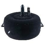 Надувна подушка з вібратором - FFS Inflatable Hot Seat Black - мініатюра 2