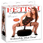 Надувна подушка з вібратором - FFS Inflatable Hot Seat Black - мініатюра 1