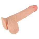 Фалоімітатор - Nature Skin Dildo With Movable Skin, 19 см - мініатюра 5