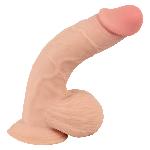 Фалоімітатор - Nature Skin Dildo With Movable Skin, 19 см - мініатюра 6