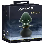 Анальний стимулятор - ANOS Double-Ended Butt Plug With Vibration - мініатюра 1