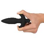 Анальна пробка - Black Velvet Vibrating Plug Small - мініатюра 4