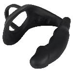 Ерекційне кільце з анальною пробкою - Black Velvets Ring & Vibro Plug - мініатюра 3