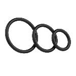 Набір ерекційних кілець - Cock & Ball Rings Rubber Set - мініатюра 2