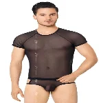 Комплект білизни - Shirt and Shorts 4607, black XL - мініатюра 1