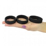 Ерекційні кільця - Power Plus Soft Silicone Pro Ring Black - мініатюра 4