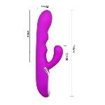 Вібратор - Pretty Love Crazy Vibrator Purple - мініатюра 2