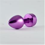 Анальна пробка - Heavy Metal Anal Plug Rosebud Aluminium Purple - мініатюра 2