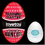 Мастурбатор - Traning Master Giant Egg Masturbator Red - мініатюра 4