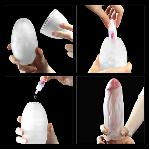 Мастурбатор - Traning Master Giant Egg Masturbator Blue - мініатюра 4