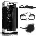 Набір БДСМ - Deluxe Bondage Kit (кляп, наручники, пір'їнка) - мініатюра 1
