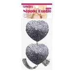 Пестіси - Reusable Glitter Heart Tassel Nipple Pasties - мініатюра 1
