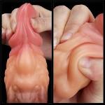 Фалоімітатор - Dual-Layered Silicone Plug 7" Brown - мініатюра 3