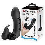 Насадка на палець - Pretty Love Vance Honey Finger Vibrator Black - мініатюра 1
