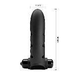 Насадка на палець - Pretty Love Vance Honey Finger Vibrator Black - мініатюра 5