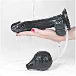 Фалоімітатор - Squirt Extreme Dildo 9" Black - мініатюра 2