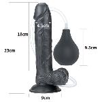 Фалоімітатор - Squirt Extreme Dildo 9" Black - мініатюра 3