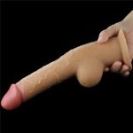 Фалоімітатор - Dual-Layered Handle Cock 9.5" Flesh - мініатюра 2