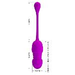Віброяйце - Pretty Love Callie Thrusting Vibrating Egg Purple - мініатюра 5