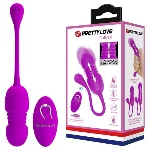 Віброяйце - Pretty Love Callieri Thrusting Vibrating Egg Purple - мініатюра 1