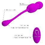 Віброяйце - Pretty Love Callieri Thrusting Vibrating Egg Purple - мініатюра 4