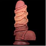 Фалоімітатор - Dual-Layered Silicone Cock With Rope 9.5" Flesh #2 - мініатюра 2