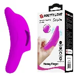 Вібронасадка на палець - Pretty Love Delphini Fingering Vibrator Purple - мініатюра 1