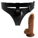 Страпон - Pretty Love Harness Briefs Micheal 7" - мініатюра 3