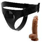 Страпон - Pretty Love Harness Briefs Micheal 7" - мініатюра 4
