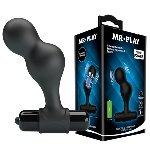 Анальна пробка - Mr.Play Silicone Vibrating Anal Plug - мініатюра 1