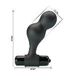 Анальна пробка - Mr.Play Silicone Vibrating Anal Plug - мініатюра 4