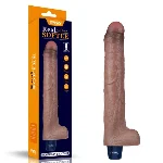 Вібратор - Real Softee Rechargeable Silicone Vibrating Dildo 10.5" - мініатюра 1