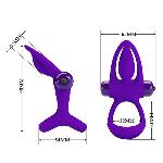 Ерекційне кільце - Pretty Love Vibration Cock Ring Purple - мініатюра 3