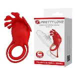Ерекційне кільце - Pretty Love Vibrant Penis Ring Ruben Red - мініатюра 1