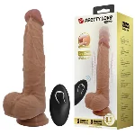 Реалістичний вібратор - Pretty Love Jonathan Vibrator Flesh - мініатюра 1