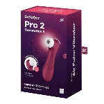 Кліторальний стимулятор - Satisfyer Pro 2 Generation 3 With Liquid Air Wine Red - мініатюра 1