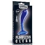 Анальна пробка - Flawless Clear Prostate Plug 6" Blue - мініатюра 1