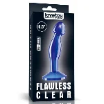 Анальна пробка - Flawless Clear Prostate Plug 6.5" Blue - мініатюра 1