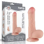 Фалоімітатор - Sliding-Skin Dual Layer Dong 7" Flesh - мініатюра 1