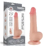 Фалоімітатор - Sliding-Skin Dual Layer Dong 7.5" Flesh #2 - мініатюра 1