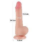 Фалоімітатор - Sliding-Skin Dual Layer Dong 7.5" Flesh #2 - мініатюра 3