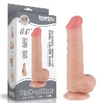 Фалоімітатор - Sliding-Skin Dual Layer Dong 8" Flesh #3 - мініатюра 1