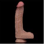Фалоімітатор - Dual-Layered Silicone Cock 8.5" Brown #2 - мініатюра 2
