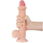 Фалоімітатор - Sliding-Skin Dual Layer Dong 9" Flesh - мініатюра 4