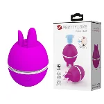 Кліторальний стимулятор - Pretty Love Gemini Ball Purple - мініатюра 1