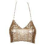 Топ - Сottelli Collection Metal Top Gold S-L - мініатюра 6