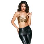 Топ - Сottelli Collection Metal Top Gold S-L - мініатюра 3