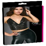 Топ - Cottelli Collection Metal Top Black S-L - мініатюра 1