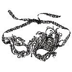 Маска на очі - 2480301 Cottelli Collection Mask Black - мініатюра 3