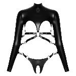 Боді - 2480506 Bad Kitty Bondage Body, black M - мініатюра 7